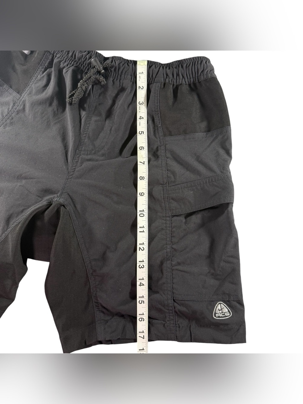 Vintage Nike ACG Biking Cycling Shorts Lined & Padded Grey Men’s Size Medium - Picture 9 of 12